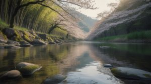 春の根尾川|やなシーズン前の静かな川の魅力