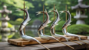 鮎の串打ちに込められた職人技