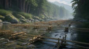 やなは1000年続く伝統漁法